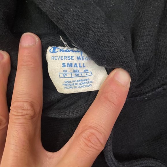 men‎ champion reverse weave- black-size small- LIKE NEW - Picture 3 of 3